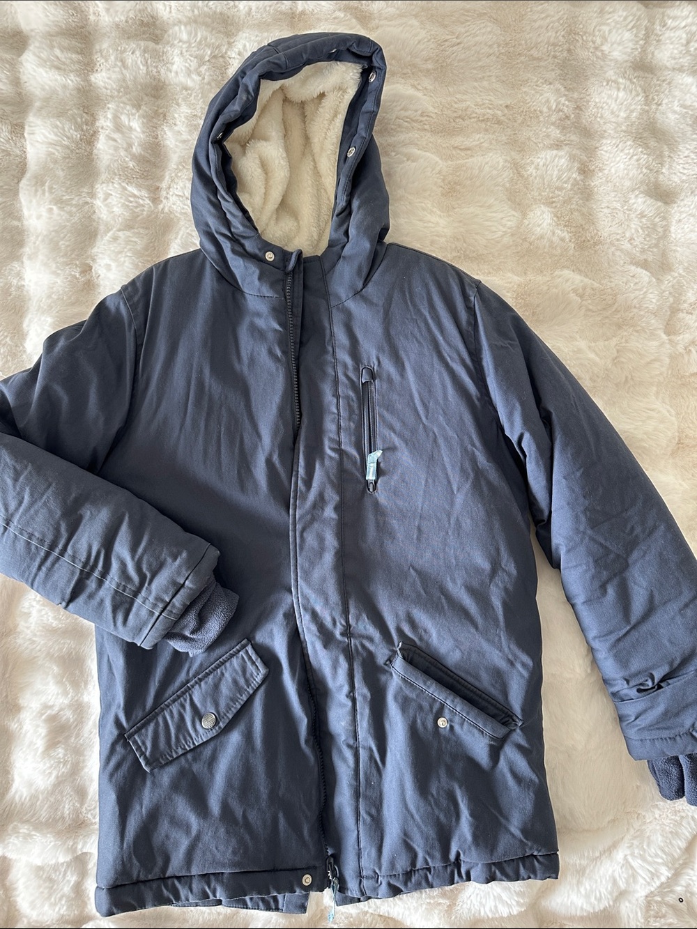 Kids Hooded Jacket with Sherpa Lining - Cat & Jack